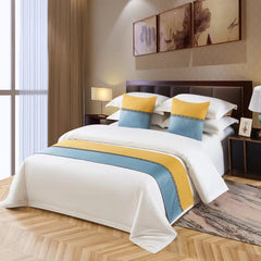 10-Color 100% polyester Bed Runners And Throw Pillows