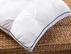 High-resilience all-cotton feather silk down pillow core