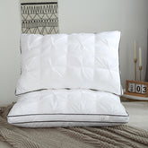 High-resilience all-cotton feather silk down pillow core