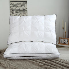 High-resilience all-cotton feather silk down pillow core